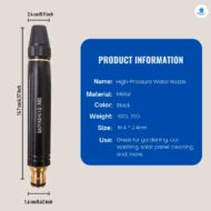 High Pressure Nozzle Water Spray Gun